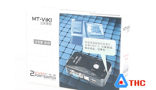 Bộ gộp KVM, 2 vào 1 ra (USB KVM switch) MT-VIKI